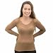 Lupo Women's Second Skin Long Sleeve Sheer Top With Microfiber, One-Size Beige