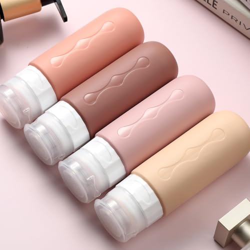 Image of Gemice Travel Bottles for Toiletries, Tsa Approved, Travel Size Containers, BPA Free Leak Proof Tubs Refillable Liquid Accessories for Cometic Shampoo and Lotion Soap