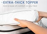 Mattress Topper Queen Cooling Plush Pillow Top Mattress Pad/Bed Topper, Hotel Quality Down Alternative Pillow Topper