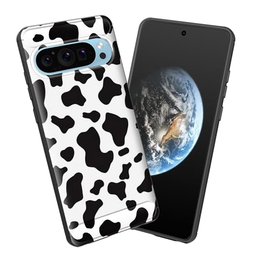 smauncucn for Google Pixel 10/10 Pro 6.3" 2025 Case,Soft TPU Slim Fashion Anti-Fingerprint Non-Slip Protective Phone Case Cover,Cow Print