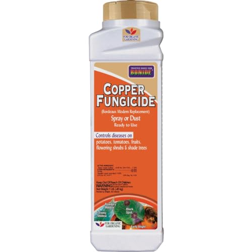 Bonide Copper Fungicide, 1 lb. Ready-to-Use Spray or Dust for Organic Gardening, Controls Common Diseases in Lawn & Garden
