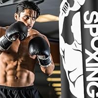 JUOIFIP Szabadon Álló Boxzsák Felnőtteknek 175 cm - Edzőállvánnyal, MMA, Muay Thai, Kung Fu Edzéshez, Fekete Vinyl Borítással 8