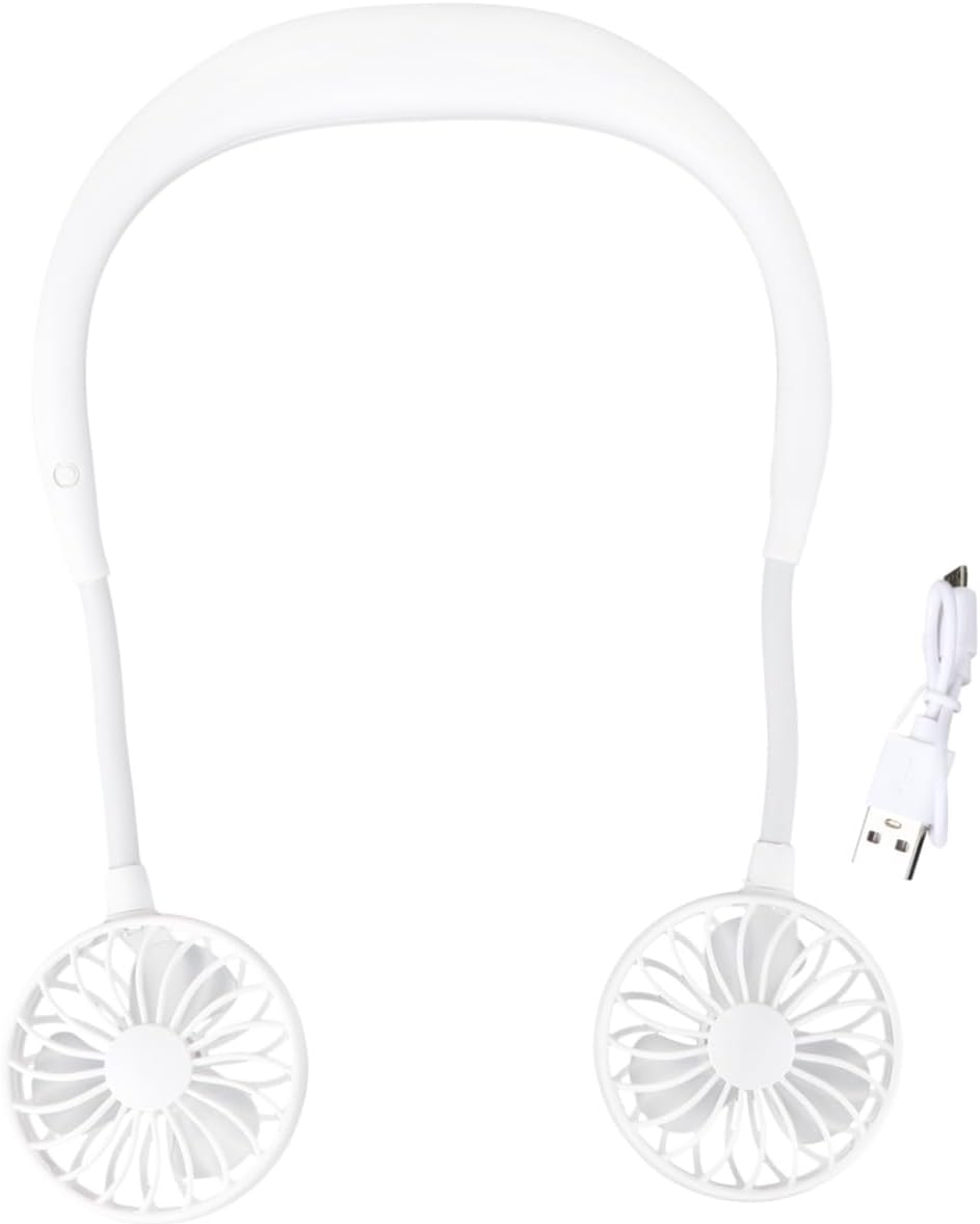 Zerodeko Pcs Handheld Fan Neckband Mini Fan Personal Cooling Portable Wearable Rechargeable Speed for Travel Outdoor Office Random