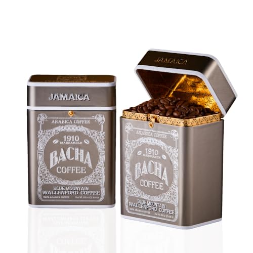 Bacha Coffee | Blue Mountain Wallenford Single Origin, Whole Beans, Medium Roast, 100% Arabica Specialty Coffee, 250g Signature Nomad Collection, Gift Box