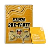 Pre Party Strips, Before Beverage Supplement for Morning Support, Travel Size - Fast-Acting, Natural Orange Flavored, Turmeric Curcumin 20 mg - (5 Count)
