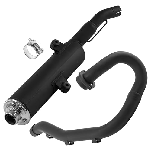 Caltric Exhaust Muffler with Exhaust Pipe Compatible with Suzuki Lt-Z400 Z Quadsport Z400 2003-2008