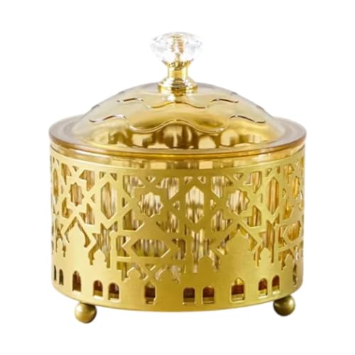 HGZLQKD Sugar Bowl with Lid Sugar Container, Ornament, Storage Seasoning Pot Condiment Pot for Restaurant Home Kitchen Countertop, Gold