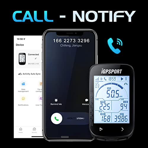 Igpsport Bsc100S Bike Computer Wireless, 2.6 Inch Ant+ Cycling Speedometer And Odometer Gps With Bluetooth, Type-C Charging And Automatic Backlight, Ipx7 Waterproof Fits All Electric Bicycle (5 In 1) #TOP2