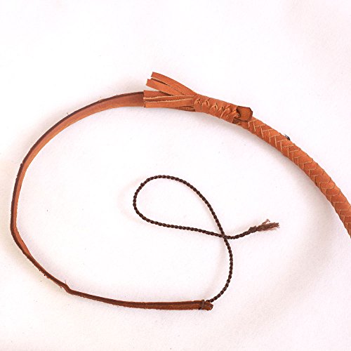 image for Ardour Crafts Cow Hide Leather Bull Whip 4 to 10 Feet Long 12 Plait Ta
