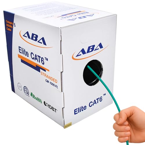 Cable Ethernet Cat6 UTP 1000 ft Verde Flexible miniatura 1