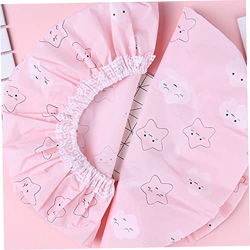 Hemoton 2Pcs Shower Hats For Adults Reusable Shower Hat Washable Shower Cap Hair Caps For Women Womens Shower Caps Shower Caps For Kids Hair Protective Caps Pvc Shower Cap Bathing Cap Miss #TOP5