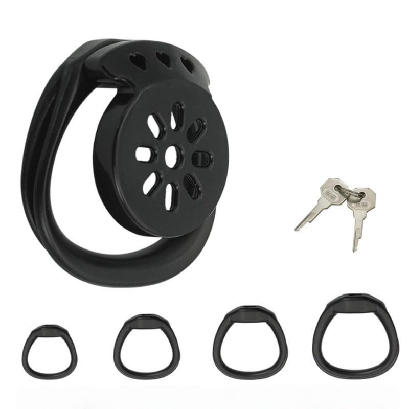 Black B-Style Sports and Fitness Protective Cage Accessory, Easy to Wear, Portable, with 4 Replacement Parts and One Key.