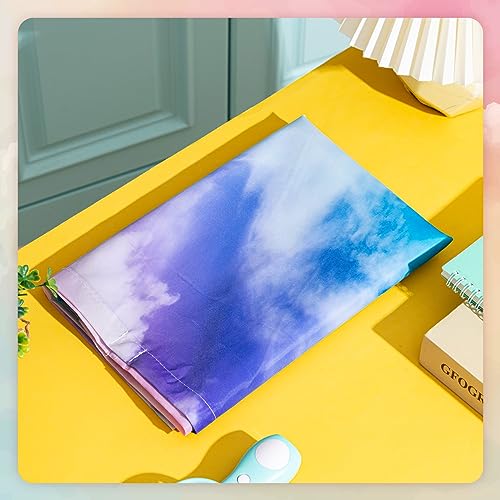 Image of Hortsun Pack of 2 Fluorescent Light Covers 4 x 2 Feet Magnetic Ceiling Light Cover Room Supplies for Home Office(Sunset Glow)