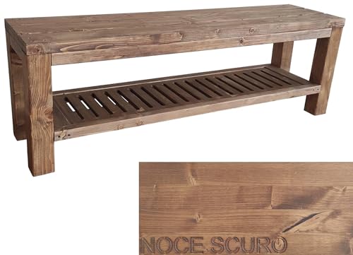 TOTAL WOOD 2012 Banc pour Chausser Banquette De Jardin en Bois Exterieur Interieur Balcon Terrasse Parc 150x38.5x50H également Disponible sur Mesure!