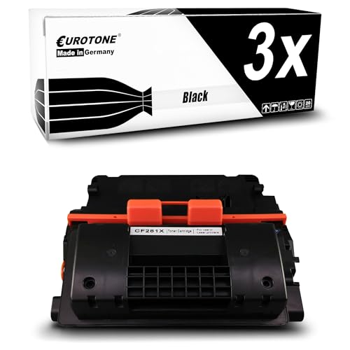 Lot de 3 cartouches toner CF281X 81X compatibles avec les imprimantes HP Laserjet M605 M606