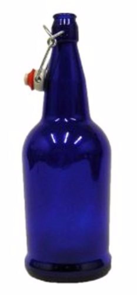 Home Brew Ohio B00J7W2DCA EZ Bottles-16 oz-Case of 12-Caps Included, 16oz, Blue