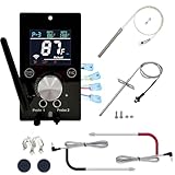 Hungrill Universal Upgraded WiFi PID Controller Kit Replacement for Pit Boss, Traeger, Z Grills, Asmoke and More | Complete Set with Smart APP Control Board, Hot Rod Igniter, RTD Probe & 2 Meat Probes