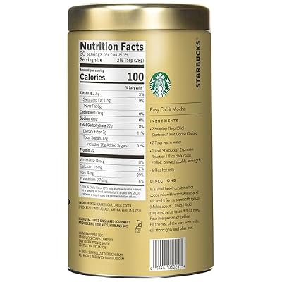 Starbucks Classic Hot Cocoa, 30 Ounce (Pack of 2)