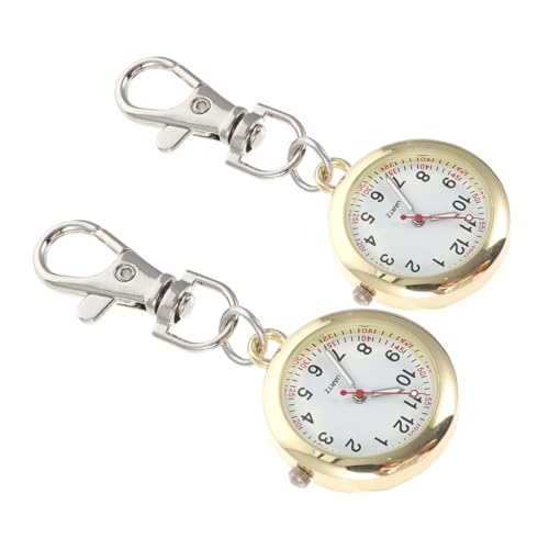 DEARMAMY 2piezas Reloj De Solapa Cuarzo Clip y Hebilla para Enfermeras Diseño Steampunk