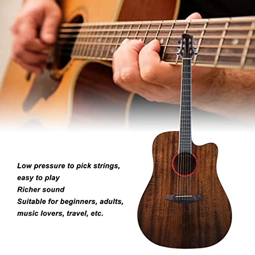 Guitare folk 41 pouces, épicéa et acajou Guitare acoustique pour débutants Basse pression pour jouer pour adultes(Couleur rétro) - Les Beatles, Paul McCartney, John Lennon, RIngo Starr, George Harrison Guitare folk 41 pouces, épicéa et acajou Guitare acoustique pour débutants Basse pression pour jouer pour adultes(Couleur rétro) – Image 5