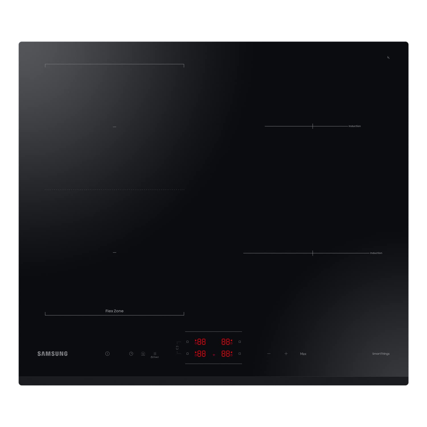 SAMSUNG Plaque induction NZ64B5045GK 1 zone modulable Boosters, minuteurs