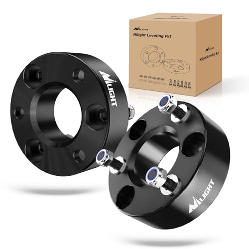 Image of Nilight 2.5 inch Front Leveling Kit Lift Strut Spacers for 2006-2023 Dodge Ram 1500 4WD, Actual about 1.57 inch Strut Spacer, Suspension Strut Spacers, Raise Front End
