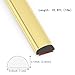 Taaizau Shiny Gold Flexible Peel and Stick Wall & Floor Strip, Molding Trim for Tile, Mirror, Cabinet (32.8 ft x 0.4 inch)