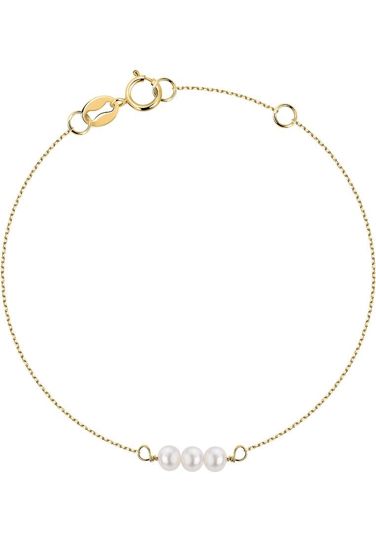 CHRIST Damen-Armband 585er Gelbgold Süßwasserperle