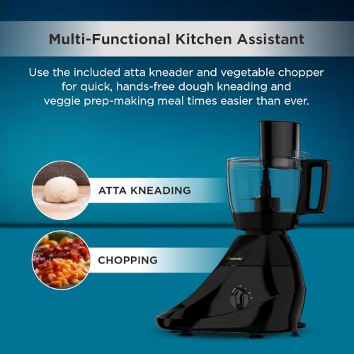 Image of Butterfly Vertex 750W Mixer Grinder+Food Processor | 3 SS Jars, 1 Juicer Jar & 1 Food Processor | Atta kneader & Veggie Chopper