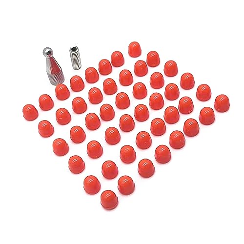 Image of 48pieces Rubber Tips for Paintless Dent Repair Hammer and Tips for Hook and Car Dent Repair Rod Removal Tips