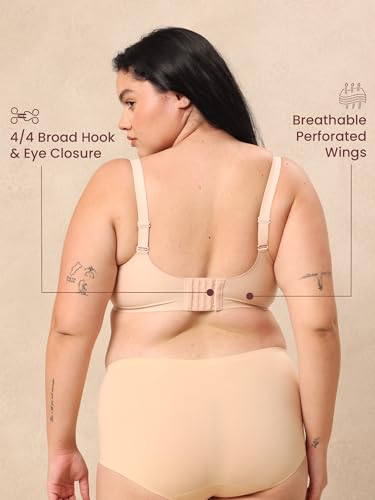 Image of Krvvy T-Shirt Bra for Women | Medium Coverage | Padded & Molded Cups for Flawless Silhouette | Seamless & Comfortable Fit | for Cup Sizes A, B, C