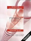 INSTRUCTOR SOLUTIONS MANUAL-PHYSICS FOR SCIENTISTS AND ENGINEERS SECOND EDITION A STRATEGIC APPROACH (Volume 2)