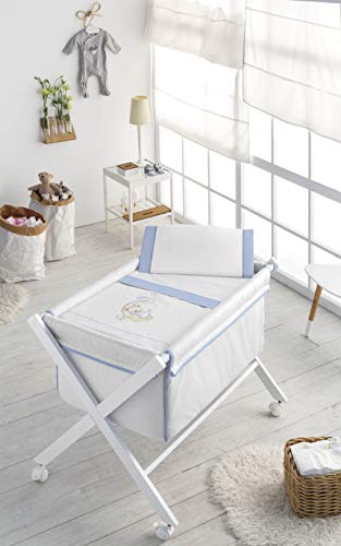 Draps bébé bleu 86x100 cm de lit pour l'hiver et l'été