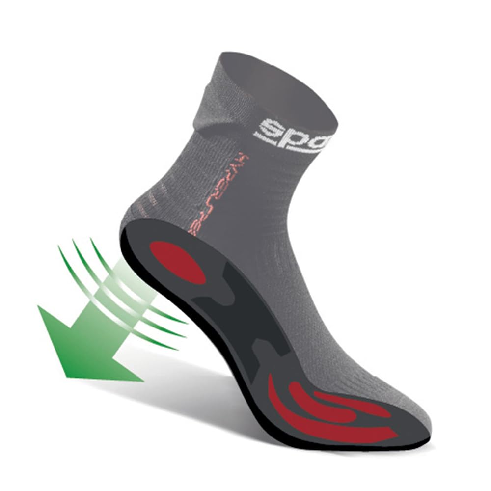 Sparco 01290NR4243 Calcetines HYPERSPEED Negro S T 42-43