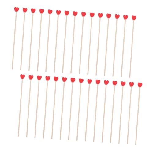 UTHCLO 100Pcs Long Sticks for Mixing Honey Syrup Jam More Comfortable Grip Space Saving Design for Parties Everyday Use