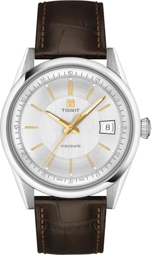 Tissot Visodate 39mm, Swiss Automatic Watch for Men and Women,