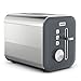 Breville High Gloss 2 Slice Toaster with High-Lift & Wide Slots | Grey & Stainless Steel [VTT968]