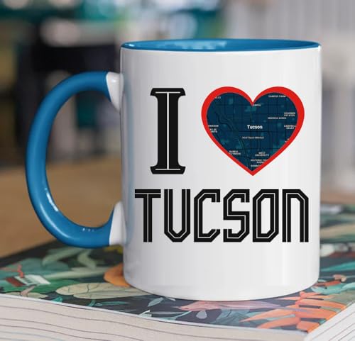 Tucson Arizona Map Coffee Mug 11oz Hometown Pride Gift