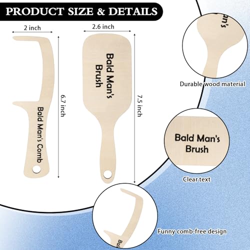 Kit de Peine y Brocha Bald Man Silipull 2 Piezas miniatura 2