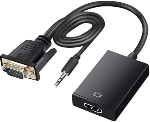 Vga To Hdmi Adaptör Çevirici Görüntü Ve Ses Aktarımı - Görsel 1