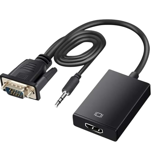 Vga To Hdmi Adaptör Çevirici Görüntü Ve Ses Aktarımı