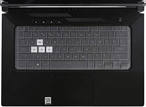Image of Keyboard Protector Cover for ASUS ROG Zephyrus G15 GA503 GA503QR /QS /QM M16 GU603, 15.6 inch ASUS TUF Dash 15 TUF516PE & TUF Dash F15 FX516PM FX516PR, ROG Flow X13 GV301QH Gaming Laptop -Clear