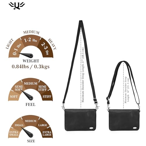 Image of Genuine Leather Crossbody Bags for Women, Premium Handmade Leather Purses - Shoulder Handbags, Adjustable Strap