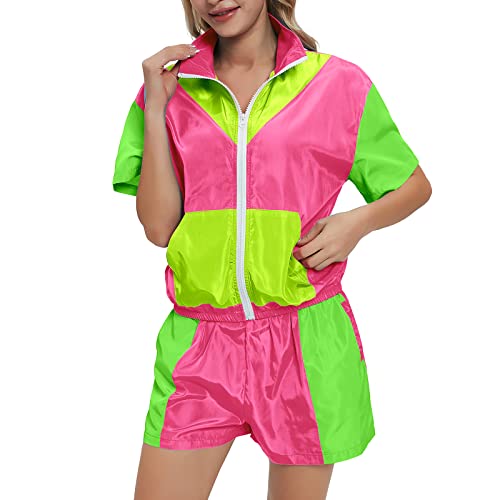 Amazon.com: Nhicdns Women's 2 Piece Outfits 80s 90s Track