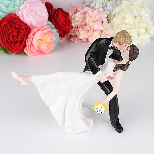 Figurines de mariage pour décorer le gâteau de cérémonie blanche