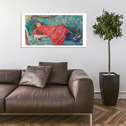 Poster Edvard Munch encadré mat grand format haute qualité