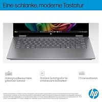 HP OmniBook X Flip 2-in-1 Laptop (14" 2K Touchscreen, AMD Ryzen AI 7, Copilot+, 16GB RAM, 512GB, Win11, QWERTZ) - Silber – Ansicht 5
