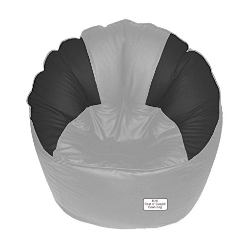 RnS Rest 'n' Sleep Bean Bag Cover Only Mudda Chair for Living Room, Bed Room for Relaxing 6 Months Warranty (Dark Grey/Lig