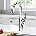 Kraus KPF-1676SFS Odell Dual Function Pull, Faucets for Kitchen Sinks, Single-Handle, 15 3/4 Inch, Spot Free Stainless Steel