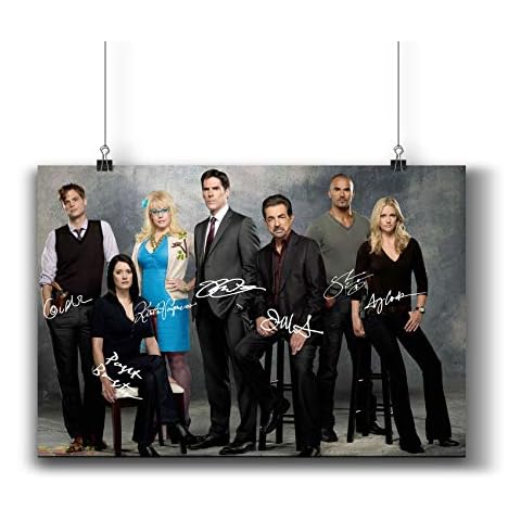Pentagonwork Criminal Minds TV Photo Poster Prints 271-002 Reprint Signed Casts,Wall Art Decor Gift (A3|11x17inch|29x42cm) Cover